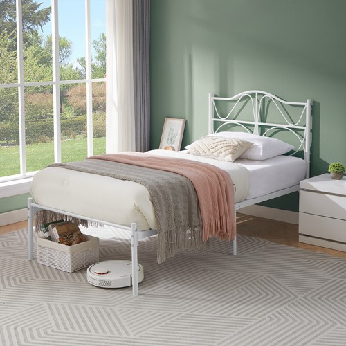 Metal bed frame - bed, twin