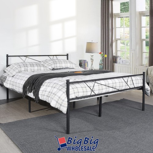 Black full bed frame room - black,