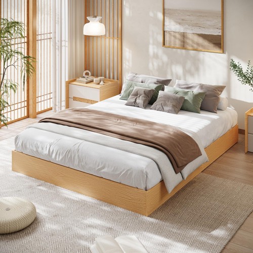 Full size wood platform - wood, bed