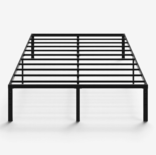 Full size black metal - size, bed