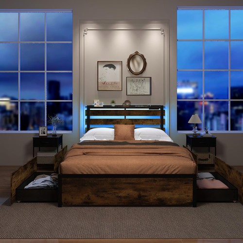 Full platform bed - full, with