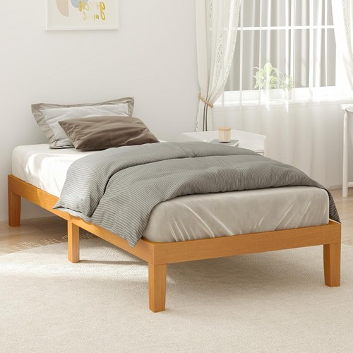 Wood bed frame - bed,