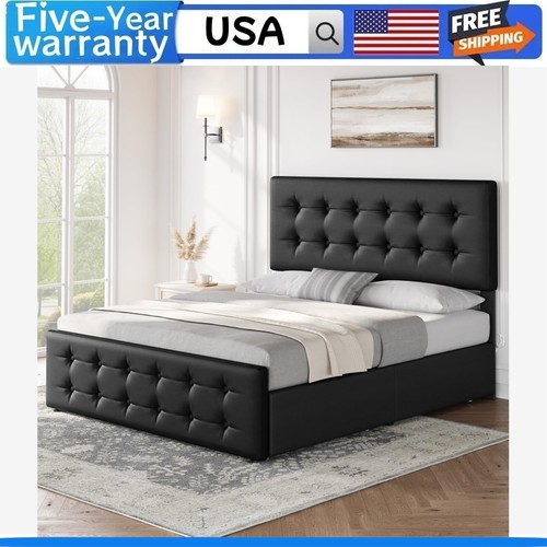 Full size bed frame - bed, with