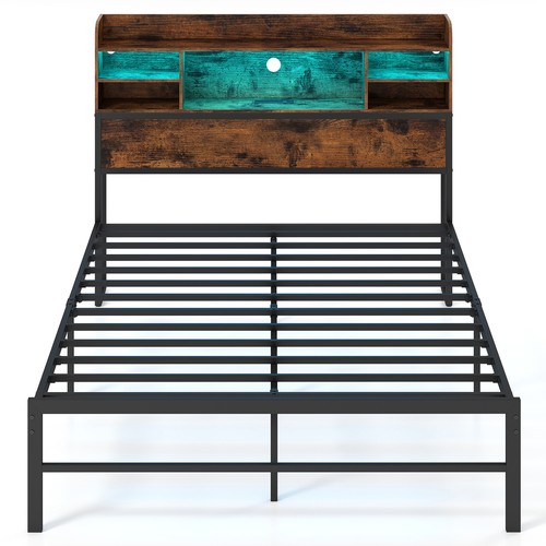 Full size bed - bed, w/led